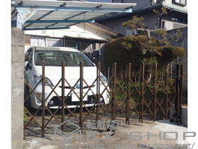 のカーゲート トリップゲート PA型 ノンレール 片開き 30S 施工例