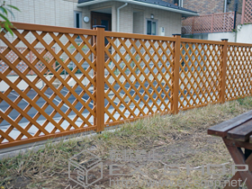 のフェンス・柵 プラウディA型 間仕切り支柱タイプ 施工例