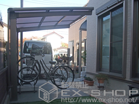 のサイクルポート・駐輪場 レークパークシグマIII パネル1面囲い 積雪〜20cm対応 施工例