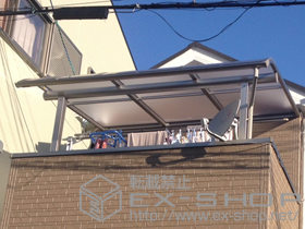 のバルコニー・ベランダ屋根 ヴェクターテラス R型 屋根タイプ 単体 積雪〜20cm対応 施工例