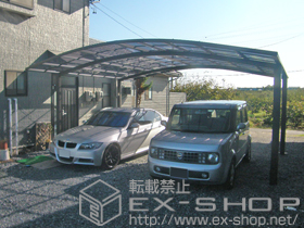 のカーポート カーブポートシグマIII ワイド 積雪〜20cm対応 施工例