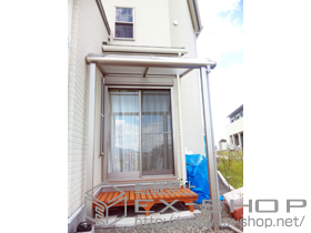 のテラス屋根 プレシオステラス R型 テラスタイプ 単体 積雪〜20cm対応 施工例