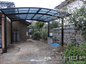 のカーポート カーブポートシグマIII ワイド 積雪〜20cm対応 施工例