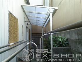 のテラス屋根 ライザーテラスII F型 テラスタイプ 単体 積雪〜20cm対応 施工例