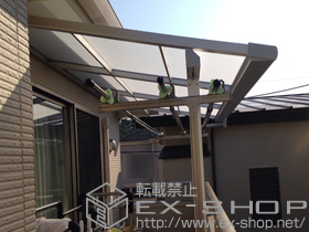 のバルコニー・ベランダ屋根 ライザーテラスII F型 屋根タイプ 単体 積雪〜20cm対応 施工例