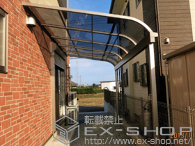 のテラス屋根 ライザーテラスII R型 テラスタイプ 単体 積雪〜20cm対応 施工例