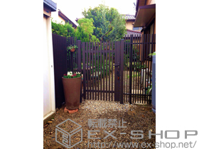 の門扉 プログコート門扉1型 片開き 柱使用 施工例