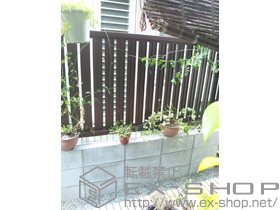 のフェンス・柵 エクスラインフェンス22型 自由柱施工 施工例