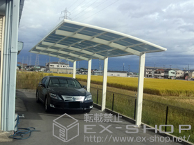 のカーポート レイナポートグラン 縦連棟　積雪〜20cm対応 施工例