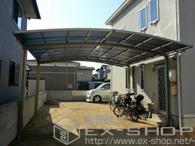 のカーポート カーブポートシグマIII ワイド 積雪〜20cm対応 施工例