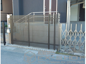 のフェンス・柵 プログコートフェンスF3型 フリーポールタイプ 施工例