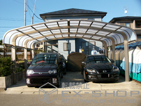 のカーポート テールポートシグマIII 1500 ワイド 積雪〜50cm対応 施工例