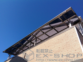 のカーポート パワーアルファ L型 屋根タイプ 連棟 積雪〜30cm対応 施工例