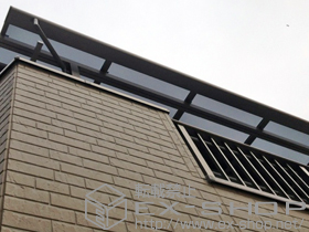 のバルコニー・ベランダ屋根 ライザーテラスII F型 屋根タイプ 単体 積雪〜20cm対応 施工例