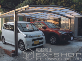 のカーポート カーブポートシグマIII ワイド 積雪〜20cm対応 施工例