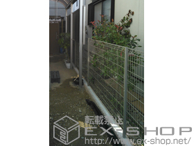 のフェンス・柵 ハイグリッドフェンスN8型 フリーポールタイプ 施工例