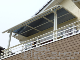 のテラス屋根 ライザーテラスII R型 屋根タイプ 単体 積雪〜20cm対応 施工例