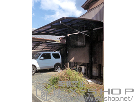 のカーポート レイナポートREグラン 前下がり積雪〜20cm対応＋着脱式サポート柱 ハイルーフ 2本入り 施工例