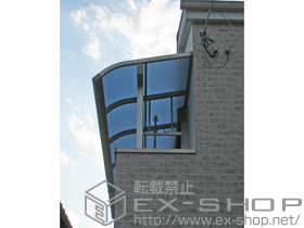 のバルコニー・ベランダ屋根 ヴェクターテラス R型 屋根タイプ 多連結セット 積雪〜20cm対応+吊下げ物干し 標準 2本入 施工例