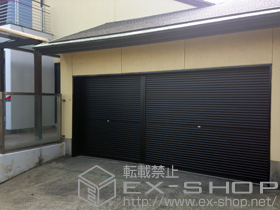 のガレージシャッター ガレージシャッタークワトロ 手動式 内部付タイプ 施工例