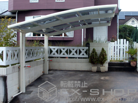 のカーポート カーブポートシグマIII 積雪〜20cm対応 施工例