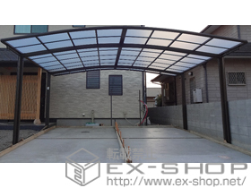 のカーポート カーブポートシグマIII ワイド 積雪〜20cm対応 施工例