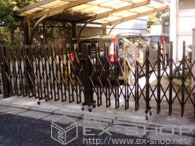 のカーゲート アルシャインII M型 Aタイプ ノンレール 両開き 520W 施工例