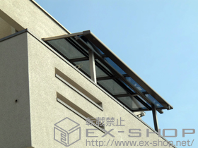 のバルコニー・ベランダ屋根 ライザーテラスII F型 屋根タイプ 単体 積雪〜20cm対応 施工例