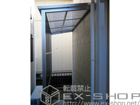 のカーポート ストックヤードII オープンタイプ 積雪〜20cm対応＋発注用　囲い用波板（9尺/L2,730*10枚入） 施工例