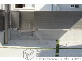 LIXIL リクシル(TOEX)の門扉 プリレオ R5型 片開き　柱使用 施工例