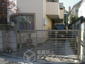 のカーゲート オーバードアS1型 電動式 30-12 施工例