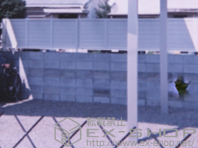 のフェンス・柵 エクスラインフェンス7型 自由柱 施工例