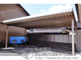 LIXIL リクシル(トステム)のカーポート テリオスポートIII 900 3台用 角柱4本仕様 積雪～30cm対応 施工例