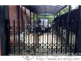 のカーゲート アルシャインII PG型R(ペットガード) Aタイプ ノンレール 片開き 310S 施工例