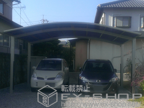 のカーポート レイナツインポートグラン　積雪〜20cm対応+柱カバー（小）2本入り 施工例