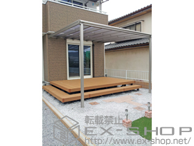 のテラス屋根 ヴェクターテラス F型 テラスタイプ 単体 積雪〜20cm対応 施工例