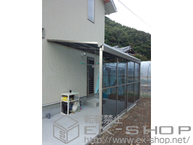 のテラス屋根 ライザーテラスII F型 テラスタイプ 単体　積雪〜20cm対応 施工例