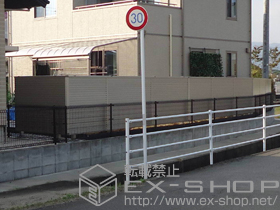 のフェンス・柵 ビューテクトR1型 自由柱 施工例