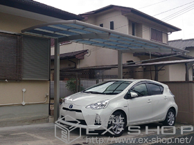 のカーポート レイナポートREグラン 前下がり積雪〜20cm対応 施工例