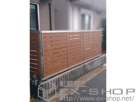 のフェンス・柵 セレビューフェンスRP3型　自在柱式 施工例