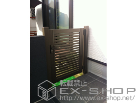 の門扉 プリレオR3型門扉 片開き 柱使用 施工例