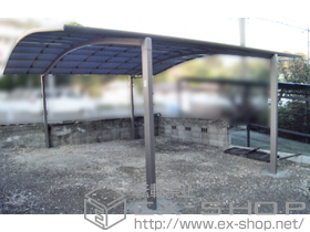 のカーポート カーブポートシグマIII ワイド 積雪〜20cm対応 施工例