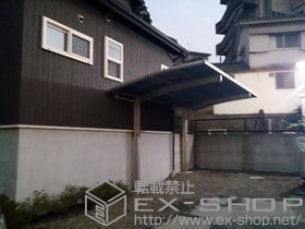 のカーポート レイナポートグラン　積雪〜20cm対応＋屋根ふき材補強部品＋着脱式サポート 施工例