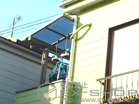 のバルコニー・ベランダ屋根 ライザーテラスII F型 屋根タイプ 単体 積雪〜20cm対応 施工例