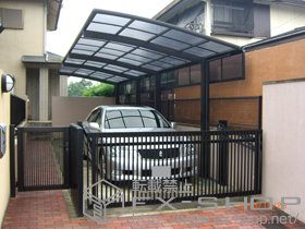 のカーゲート オーバードアS2型 手動式 施工例