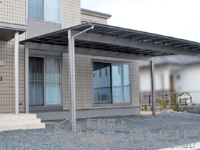 のカーポート アーキデュオ ワイド 3台用 積雪〜20cm対応 施工例