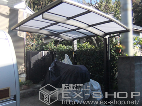 のサイクルポート・駐輪場 プレシオスポート ミニ　積雪〜20?対応 施工例