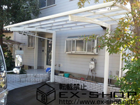 のカーポート レイナポートREグラン 前下がり積雪〜20cm対応 施工例