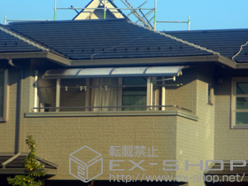 のバルコニー・ベランダ屋根 プレシオステラス R型 屋根タイプ 単体 積雪〜20cm対応＋水平式物干し 2本入 施工例