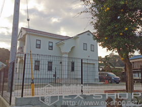 のフェンス・柵 イーネットフェンス1F型 自由柱タイプ 施工例